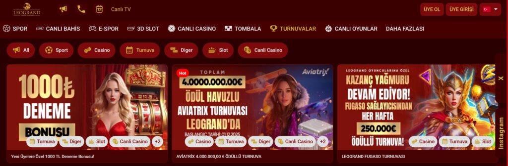 leograndbet turnuvaları